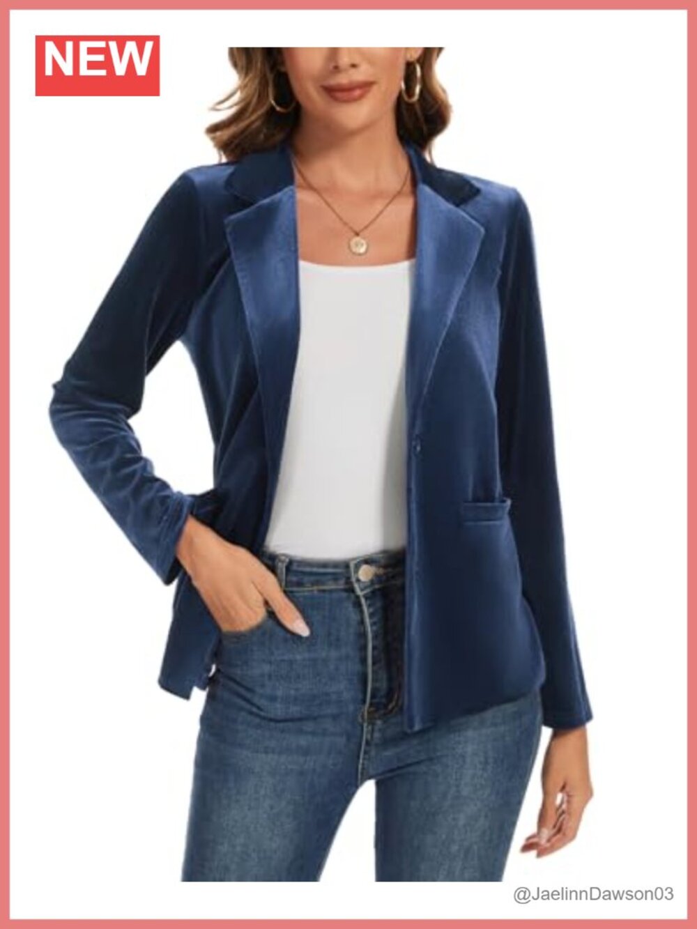 Velvet Blazer Jacket Women Long Sleeve 2 Button Business Casual Work Office